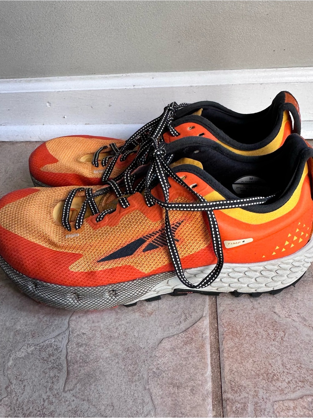 Altra Timp 4 Orange Trail Running Hiking sneaker shoes - Picture 5 of 11